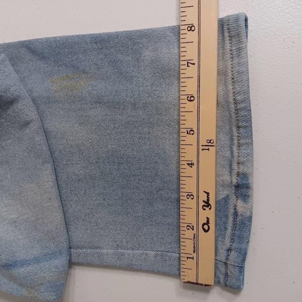 Blue Savvy Jeans Womens 18 Blue Light Wash Mid Rise Straight Leg Stretch Denim - Picture 13 of 13
